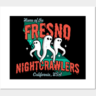 Home of the Fresno Nightcrawlers California USA - Cryptid Posters and Art